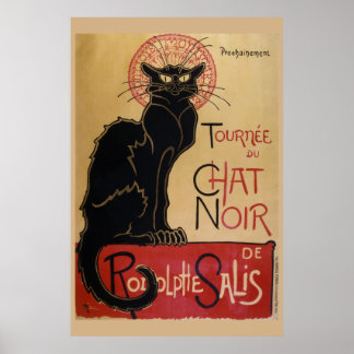 Póster Le Chat Noir - El gato negro
