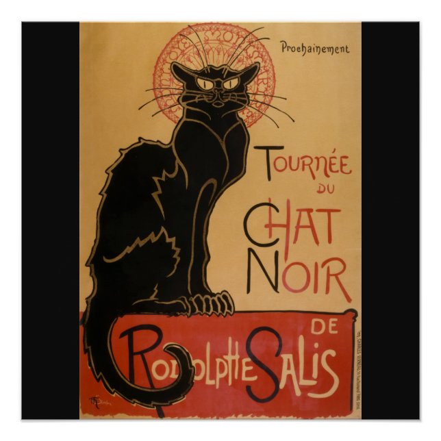 Póster Le Chat Noir Original (Anverso)