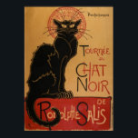 Póster Le chat Noir - Steinlen<br><div class="desc">Le Chat Noir poster de Theophile Steinlen es uno de los anuncios artísticos más icónicos de todos los tiempos. El trabajo presenta a un gato negro de pie orgullosamente con los ojos amarillos sobre un fondo amarillo junto a las palabras Tournee de Chat Noir. El poster fue encargado para el...</div>