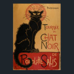 Póster Le chat Noir - Steinlen<br><div class="desc">Le Chat Noir poster de Theophile Steinlen es uno de los anuncios artísticos más icónicos de todos los tiempos. El trabajo presenta a un gato negro de pie orgullosamente con los ojos amarillos sobre un fondo amarillo junto a las palabras Tournee de Chat Noir. El poster fue encargado para el...</div>