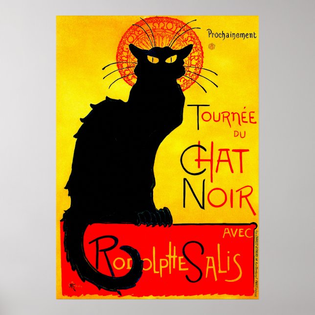 Póster Le Chat Noir Vintage (Frente)