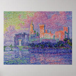 Póster Le Château des Papes de Signac