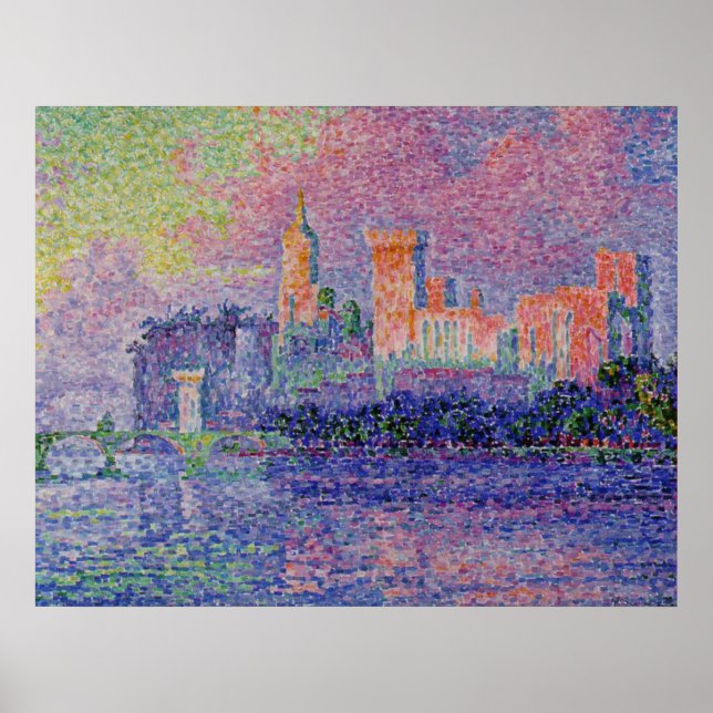 Póster Le Château des Papes de Signac (Frente)