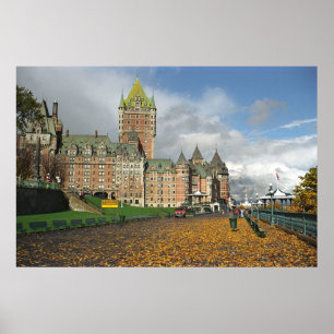 Póster Le Chateau Frontenac, Quebec, Canadá