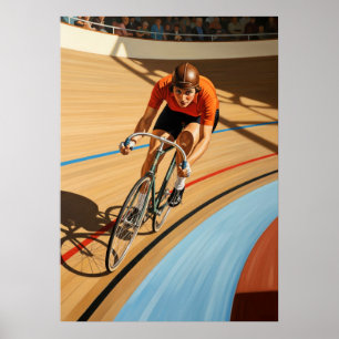 Póster LE CYCLISTE DU VÉLODROME (El Ciclista Velódromo)