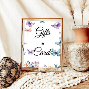 Póster Le da a las mariposas regalos de ducha de novia y 