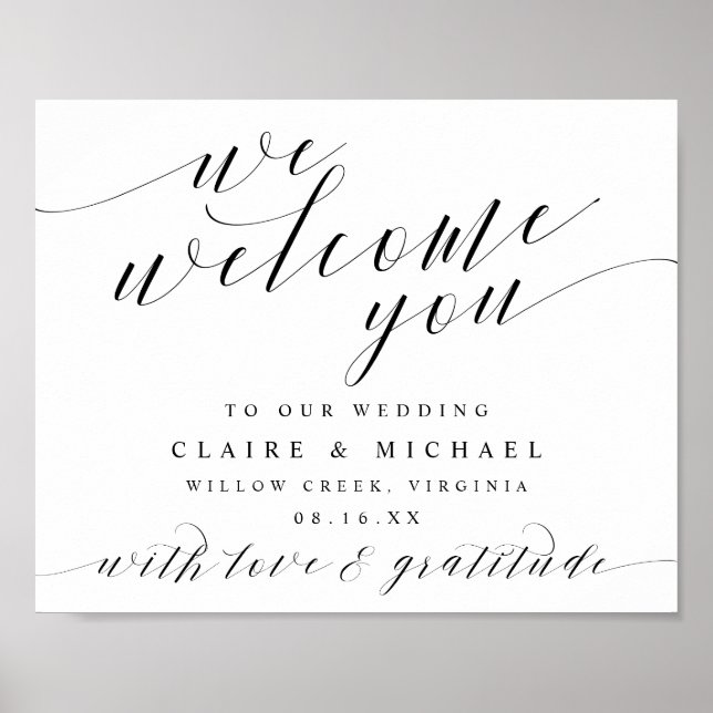 Póster Le Damos La Bienvenida A Cualquier Rótulo De Event (Frente)