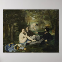 Le Déjeuner sur l'Herbe por Manet - Poster