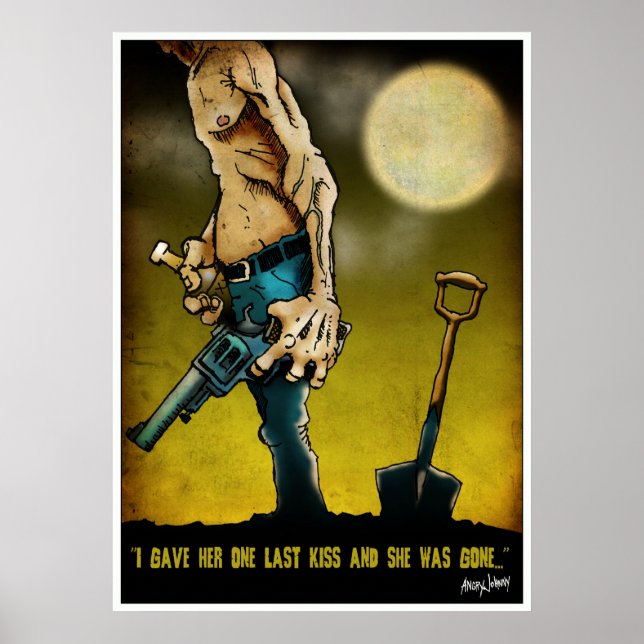 Póster "Le Di Un Beso De Última Y Se Fue" (Frente)
