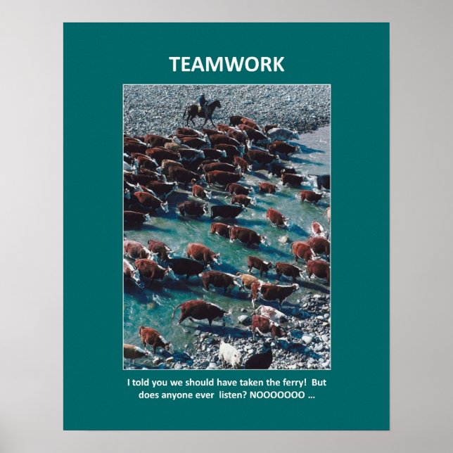 Póster le dije que debíamos tomar el ferry (Frente)