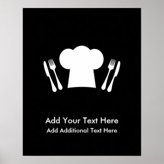 Póster Le encanta cocinar o restaurante
