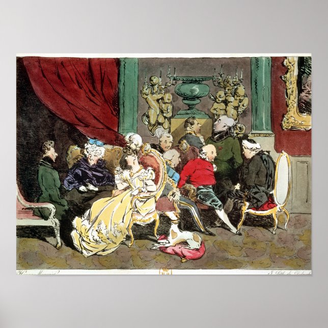 Póster Le Faubourg Saint-Germain, grabado por Delph (Frente)