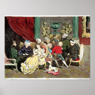 Póster Le Faubourg Santo-Germán, grabado por Delpech