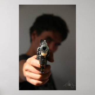 Póster Le flingue de l'amour qui tue.