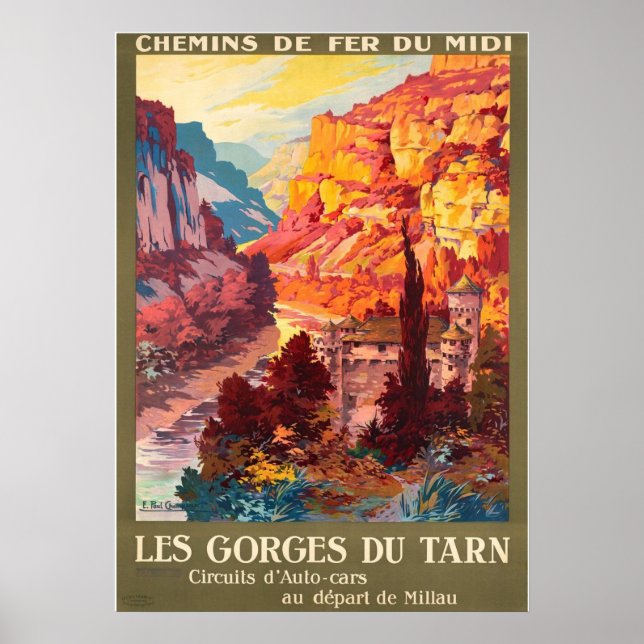 PÓSTER LE GORGES DU TARN (Frente)