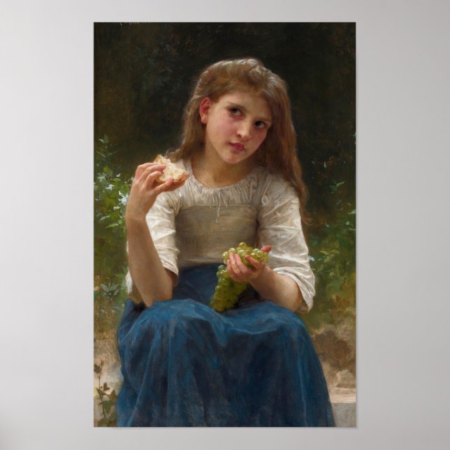 Póster Le Gouter por William-Adolphe Bouguereau (Frente)