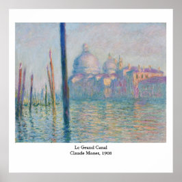 Póster Le Grand Canal de Claude Monet