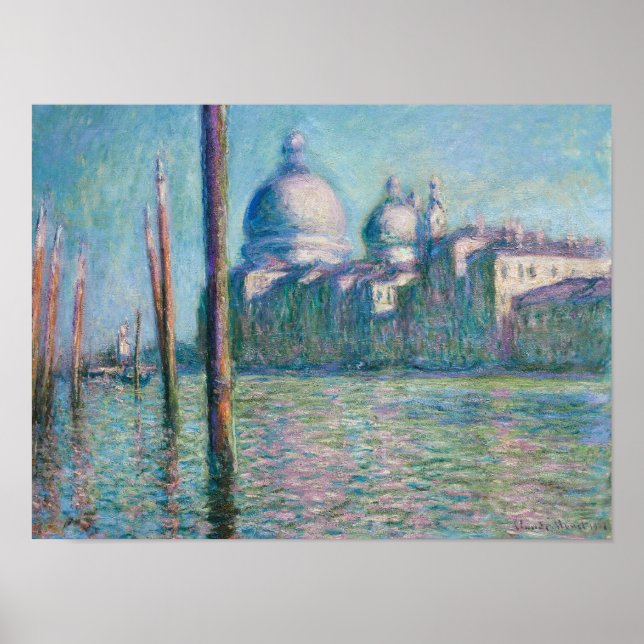 Póster Le Grand Canal Venice (1908) Claude Monet Bella Ar (Frente)