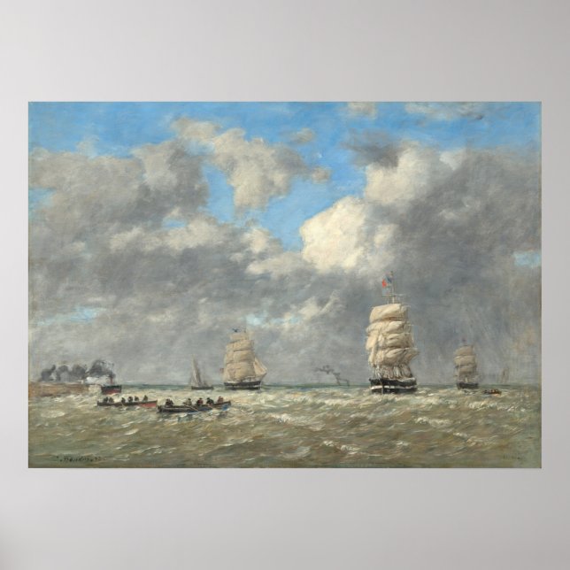 Póster Le Havre - Eugène Boudin Bella Artes (Frente)