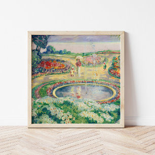 Póster Le Jardin Fleuri   Henri Lebasque