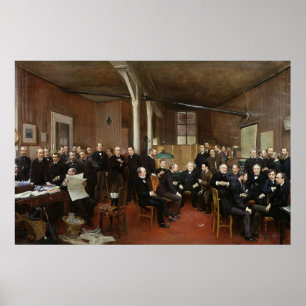 Póster Le Journal des Debats, 1889