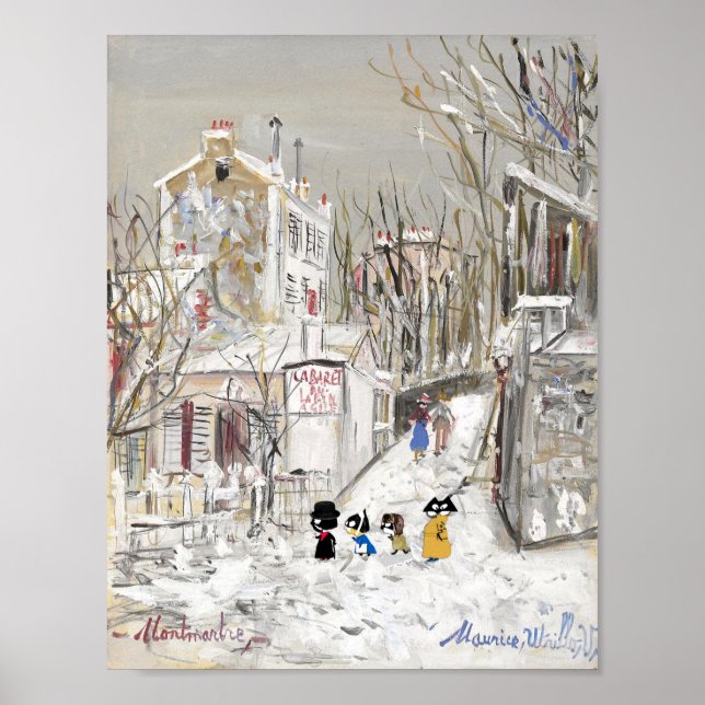 Póster Le Lapin Agile es Ses Habitues (Frente)