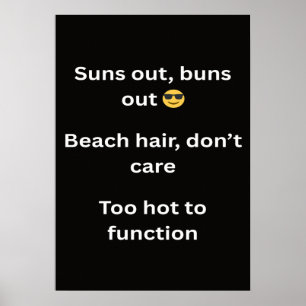 Póster Le mas divertidas frases de camisetas de verano 20