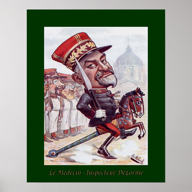 Póster Le Medecin Inspecteur Edmond Delorme~Pulmonólogo (Frente)