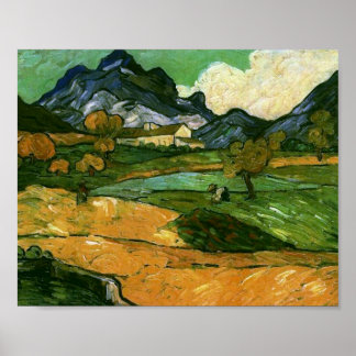 Póster Le Mont Gaussier, Vincent van Gogh