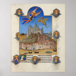 Póster Le Mont-Saint-Michel - La misa de san Miguel