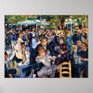 Póster Le Moulin de la Galette por Auguste Renoir Bella A