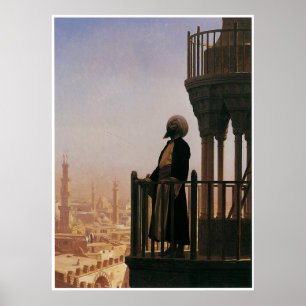 Póster Le Muezzin, la llamada al rezo, 1865