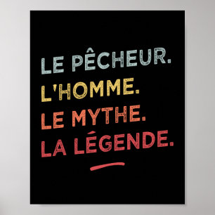 Póster Le pêcheur l'homme le mythe la légende