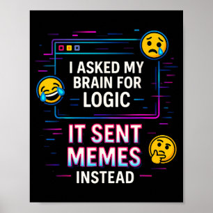 Póster Le pedí lógica a mi cerebro