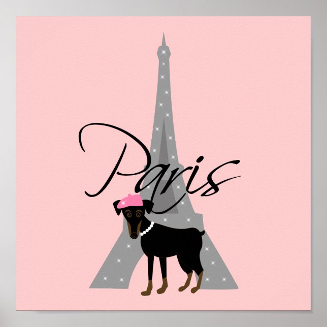 Póster Le petit chien à Paris (Frente)