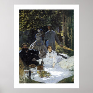 Póster Le Petit Dejeuner Sur L'Herbe