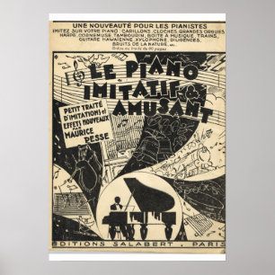 Póster Le Piano imitatif et amusant