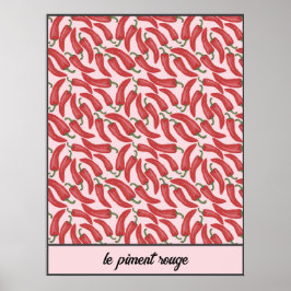 Póster Le Piment Rouge personalizado