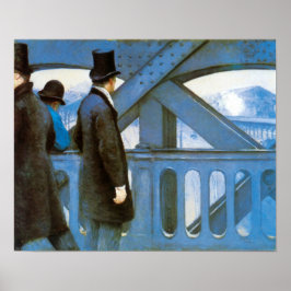 Póster Le Pont de l'Europe por Gustave Caillebotte