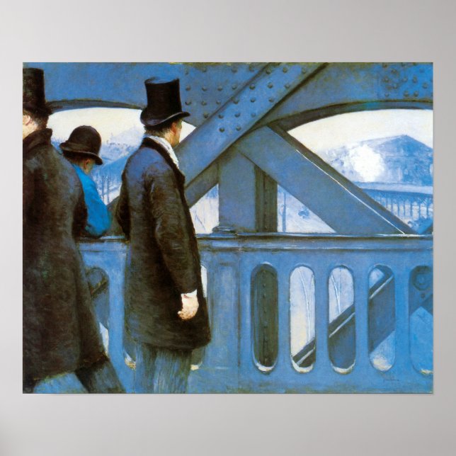 Póster Le Pont de l'Europe por Gustave Caillebotte (Frente)