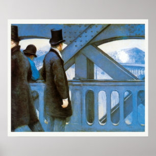 Póster Le Pont de l'Europe por Gustave Caillebotte