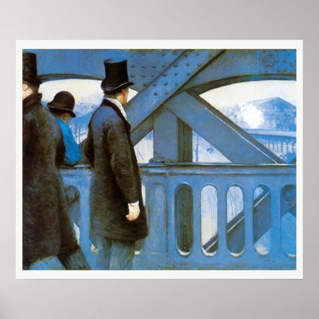 Póster Le Pont de l'Europe por Gustave Caillebotte (Frente)
