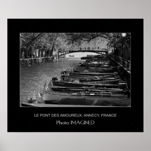 PÓSTER LE PONT DES AMOURS, ANNECY, FRANCIA