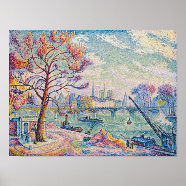 Póster Le Pont Des Arts París | Paul Signac | (Frente)