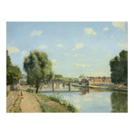 Póster Le Pont Du Chemin De Fer Camille Pissarro