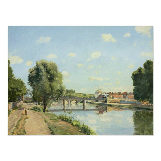 Póster Le Pont Du Chemin De Fer Camille Pissarro (Anverso)