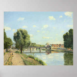 Póster Le Pont Du Chemin De Fer Camille Pissarro