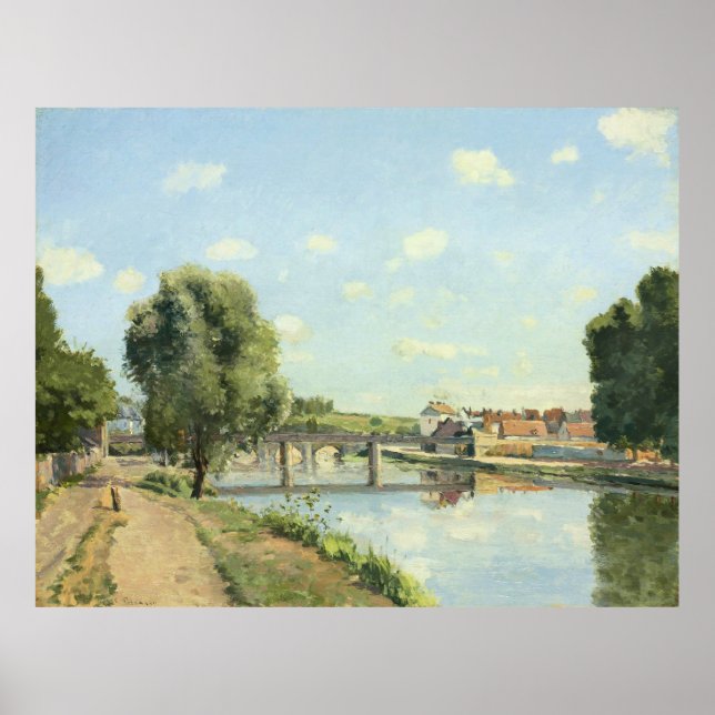 Póster Le Pont Du Chemin De Fer Camille Pissarro (Frente)