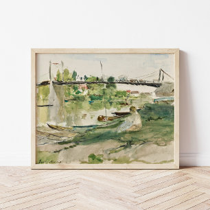 Póster Le Pont sur l'Oise   Berthe Morisot