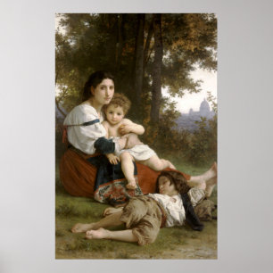 Póster Le Repos (El Resto) William-Adolphe Bouguereau